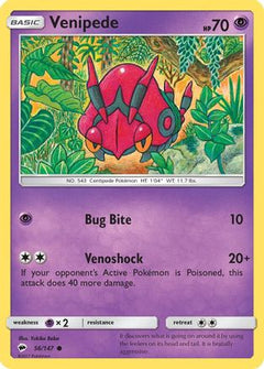Venipede 56/147 - SM  Burning Shadows-1