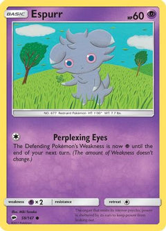 Espurr 59/147 - SM  Burning Shadows Reverse Holofoil-1