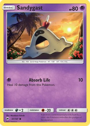 Sandygast 61/147 - SM  Burning Shadows Reverse Holofoil-1
