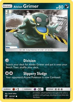 Alolan Grimer 83/147 - SM  Burning Shadows Reverse Holofoil-1