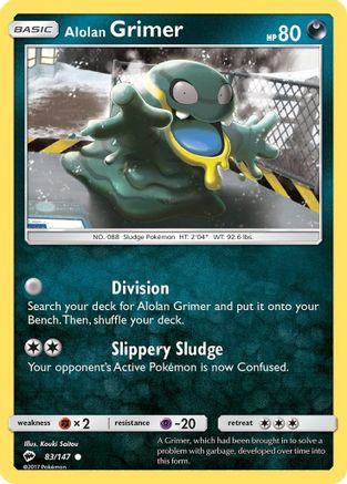 Alolan Grimer 83/147 - SM  Burning Shadows Reverse Holofoil-1