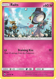 Ralts 91/147 - SM  Burning Shadows Reverse Holofoil-1