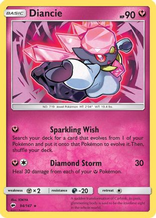 Diancie 94/147 - SM  Burning Shadows Holofoil-1