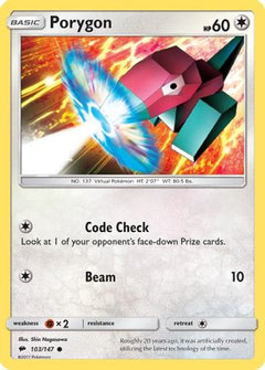 Porygon 103/147 - SM  Burning Shadows-1
