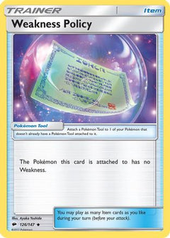 Weakness Policy 126/147 - SM  Burning Shadows-1