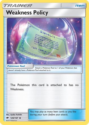 Weakness Policy 126/147 - SM  Burning Shadows-1