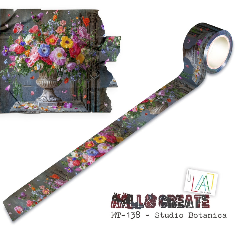 AALL et Create - Ruban Washi 25mm x 10m - Studio Botanica (Superpositionnez-le !)-1