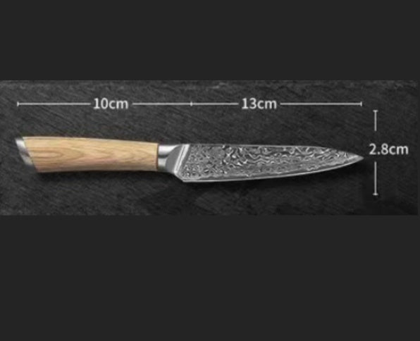 V-Gold 67-Layer Damascus Kitchen Knife – Stainless Steel Chef, Cleaver & Utility Knife-20