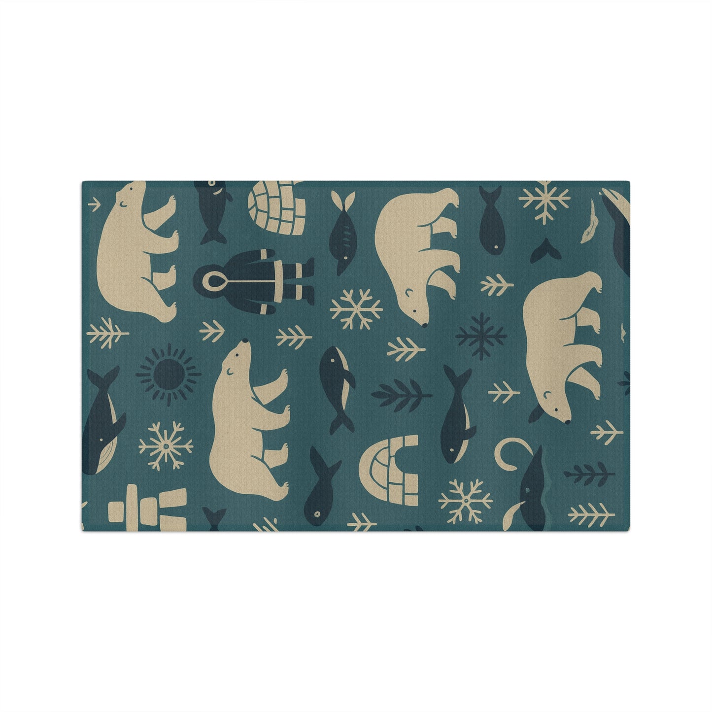 Arctic Wonderland Polar Bear Tea Towel