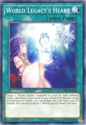 World Legacy's Heart (COTD-EN058) - Code of the Duelist 1st Edition-1