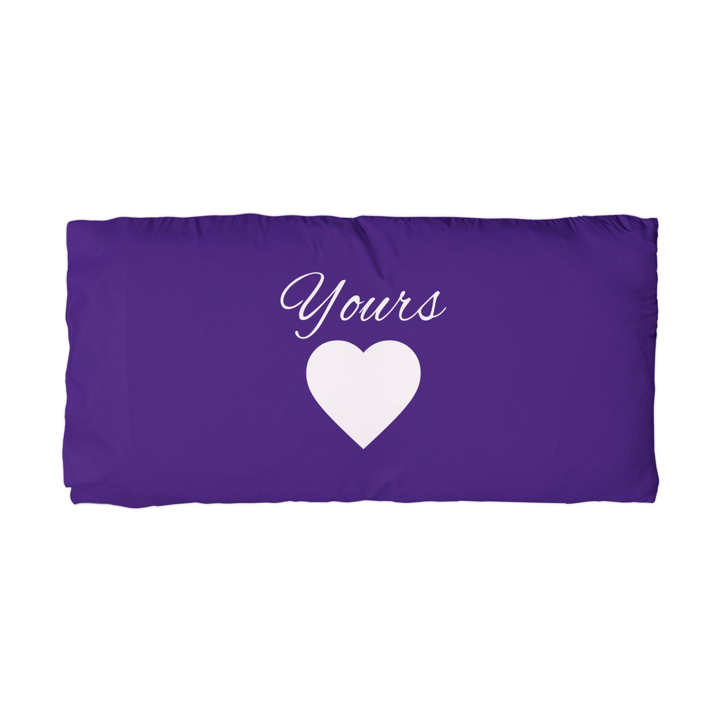 Microfiber Pillowcase "Yours" (Purple)
