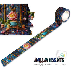 AALL and Create - Rouleau de masking tape 25 mm x 10 m - Glacier Grace (Superposition !)-1