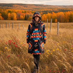 3/4-length Native coat (Night Star)-1