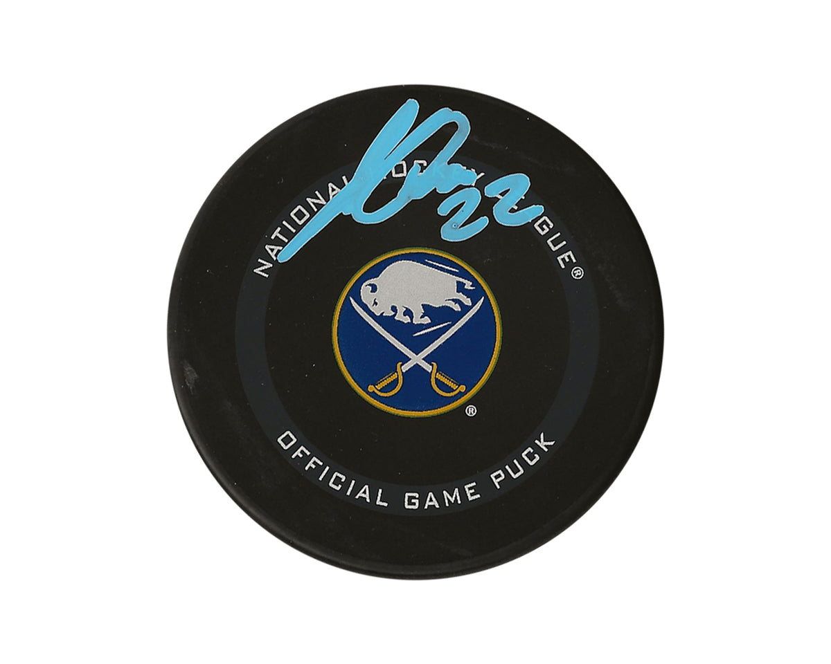 Jack Quinn Autographed Buffalo Sabres Official Game Puck-1