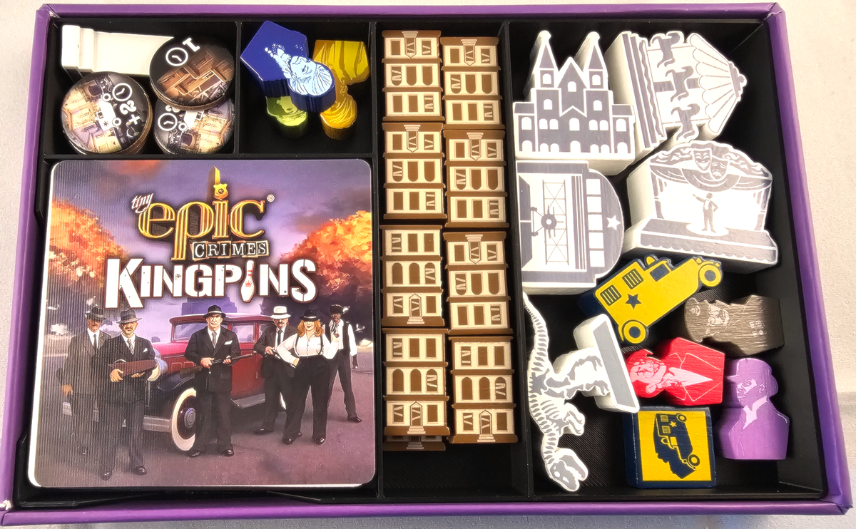 Insert para el Kingpin de Tiny Epic Crimes