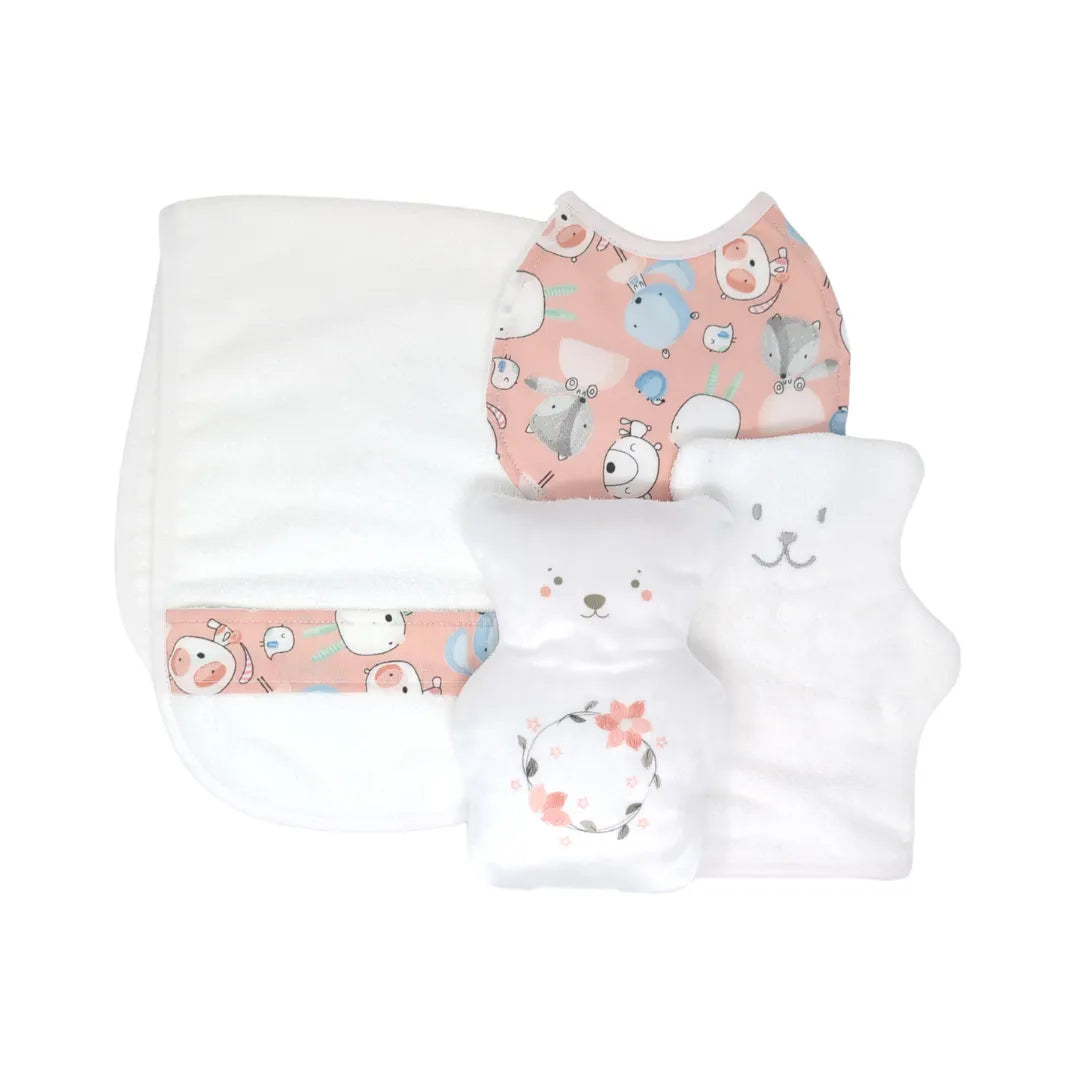 Alice Newborn Gift Set - Pink and White