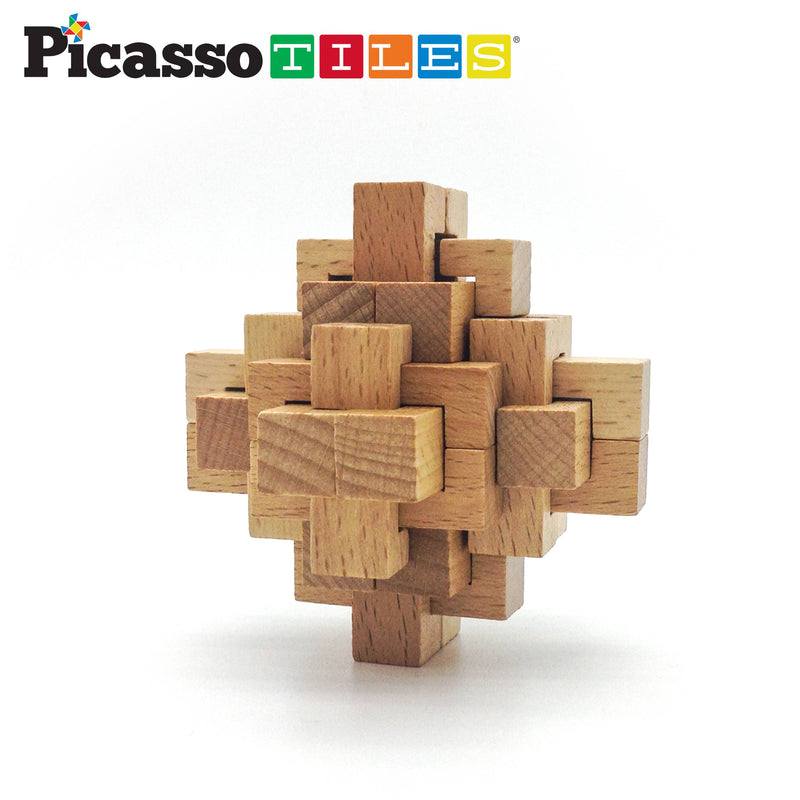 PicassoTiles - PicassoTiles 8PK Wooden Logic Puzzle - Ages 6+-6