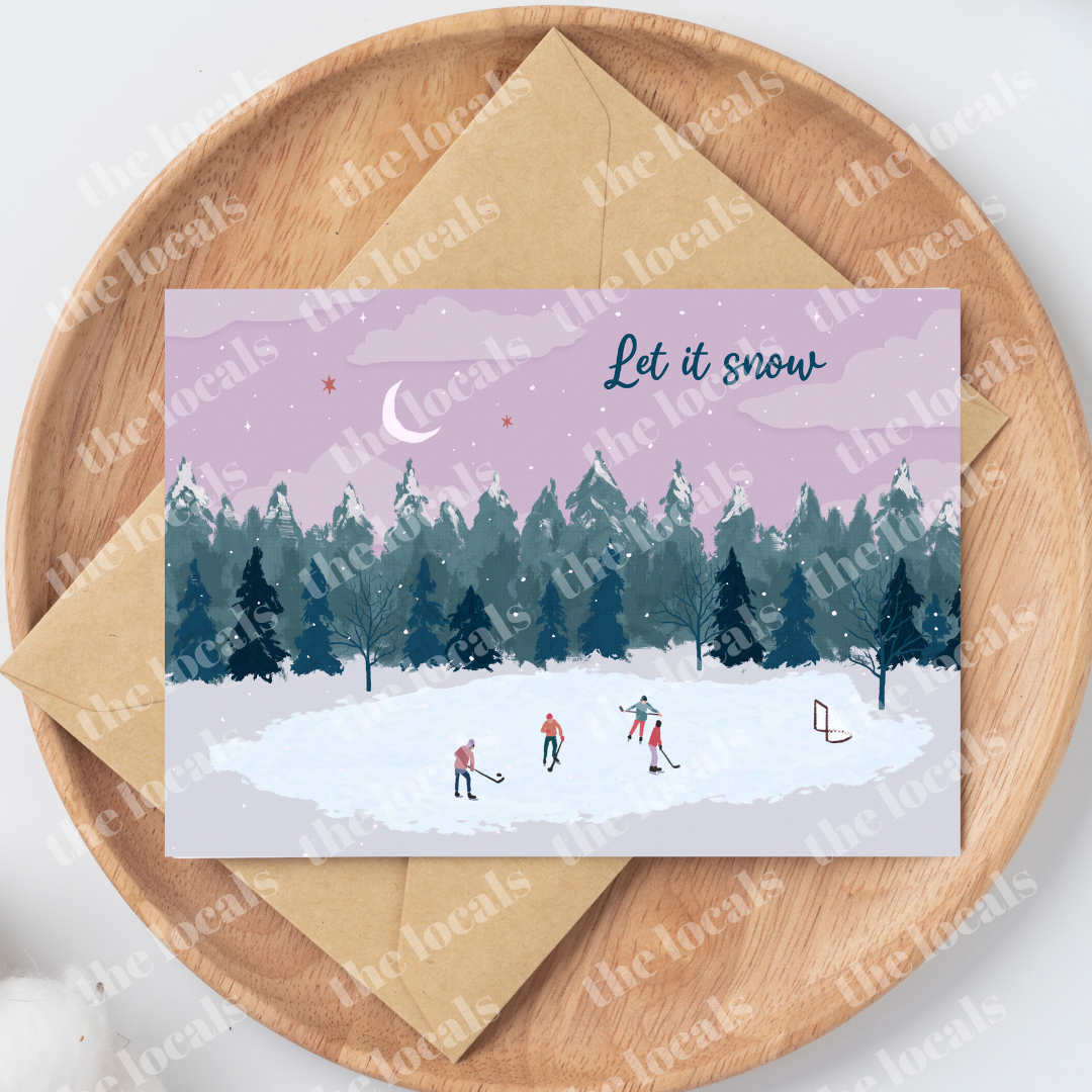 Let it Snow Greeting Card-1