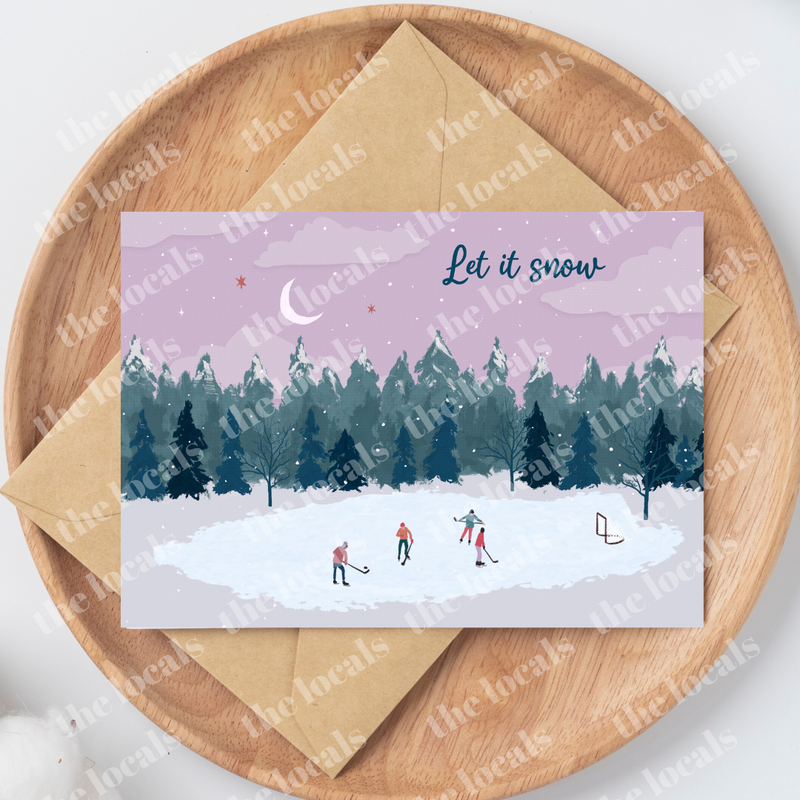 Let it Snow Greeting Card-1