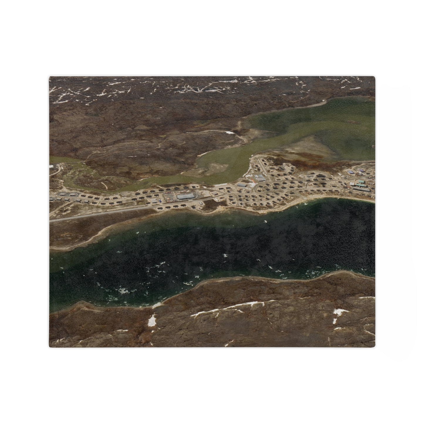 Akulivik Nunavik Velveteen Throw Blanket