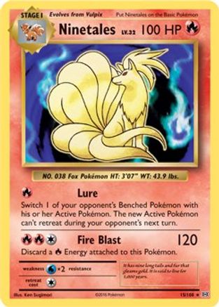 Ninetales - 15/108 (XY Evolutions) (Non-Holo) - Deck Exclusives-1