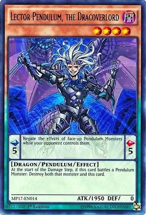 Lector Pendulum, the Dracoverlord (MP17-EN014) - 2017 Mega-Tins Mega Pack 1st Edition-1
