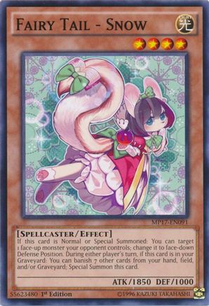 Fairy Tail - Snow (MP17-EN091) - 2017 Mega-Tins Mega Pack 1st Edition-1