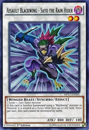 Assault Blackwing - Sayo the Rain Hider (MP17-EN095) - 2017 Mega-Tins Mega Pack 1st Edition-1