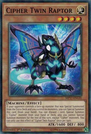 Cipher Twin Raptor (MP17-EN135) - 2017 Mega-Tins Mega Pack 1st Edition-1