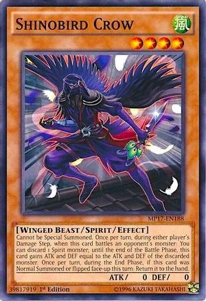 Shinobird Crow (MP17-EN188) - 2017 Mega-Tins Mega Pack 1st Edition-1
