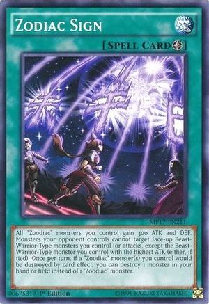 Zodiac Sign (MP17-EN211) - 2017 Mega-Tins Mega Pack 1st Edition-1