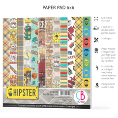 Ciao Bella Hipster Paper Pad 6"x6" 24/Pkg-6