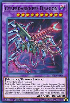 Cyberdarkness Dragon (LEDU-EN024) - Legendary Duelists 1st Edition-1