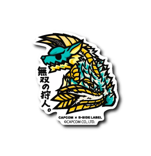 Capcom Monster Hunter - Thunderlord Zinogre Small Sticker (B-SIDE LABEL)-1