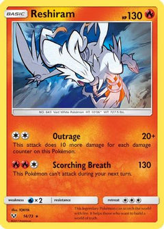 Reshiram 14/73 - Shining Legends Reverse Holofoil-1