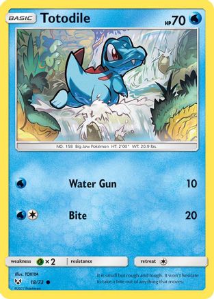 Totodile 18/73 - Shining Legends Reverse Holofoil-1