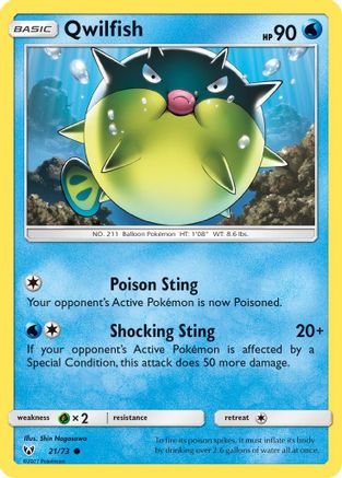 Qwilfish/73 - Shining Legends Reverse Holofoil-1
