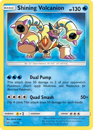 Shining Volcanion 27/73 - Shining Legends Holofoil-1