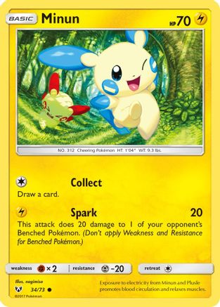 Minun 34/73 - Shining Legends-1