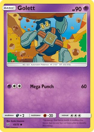 Golett/73 - Shining Legends Reverse Holofoil