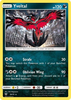 Yveltal 54/73 - Shining Legends Reverse Holofoil-1