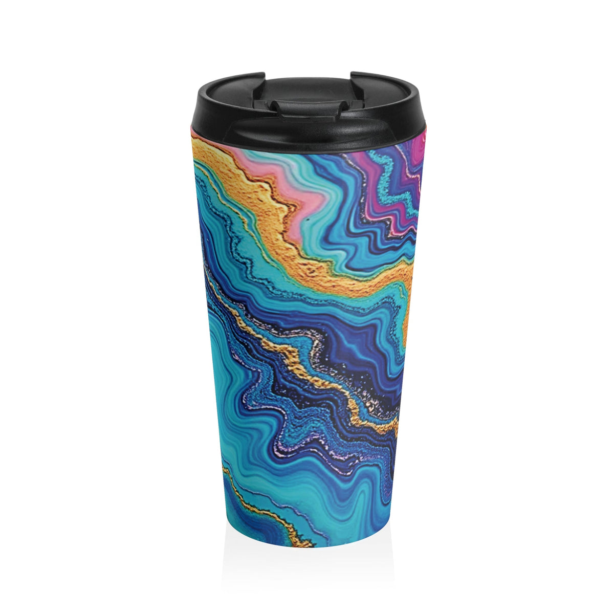 Geode Swirl Stainless Steel Travel Mug-1