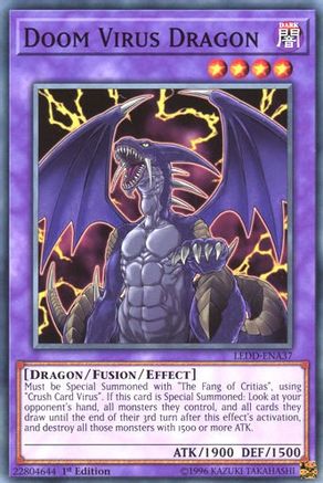 Doom Virus Dragon (LEDD-ENA37) - Legendary Dragon Decks 1st Edition-1