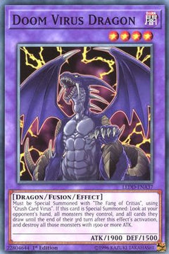 Doom Virus Dragon (LEDD-ENA37) - Legendary Dragon Decks 1st Edition-1