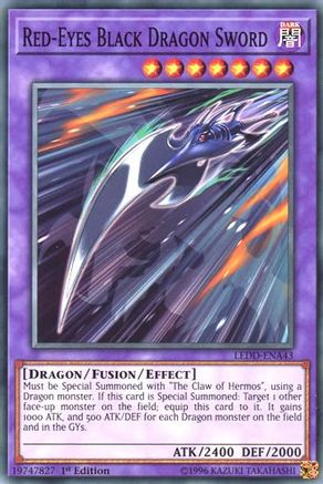 Red-Eyes Black Dragon Sword (LEDD-ENA43) - Legendary Dragon Decks 1st Edition