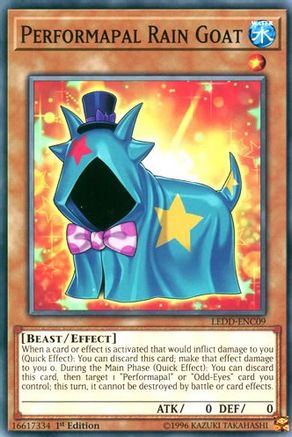 Performapal Rain Goat (LEDD-ENC09) - Legendary Dragon Decks 1st Edition