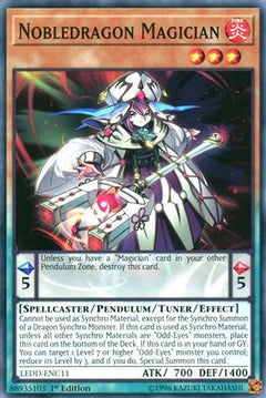 Nobledragon Magician (LEDD-ENC11) - Legendary Dragon Decks 1st Edition-1