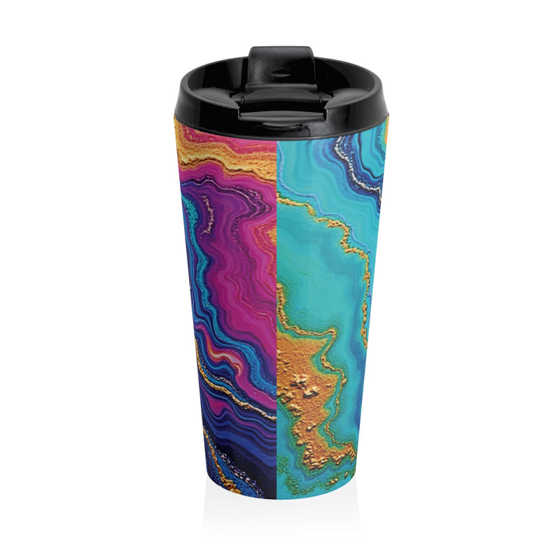 Geode Swirl Stainless Steel Travel Mug-3