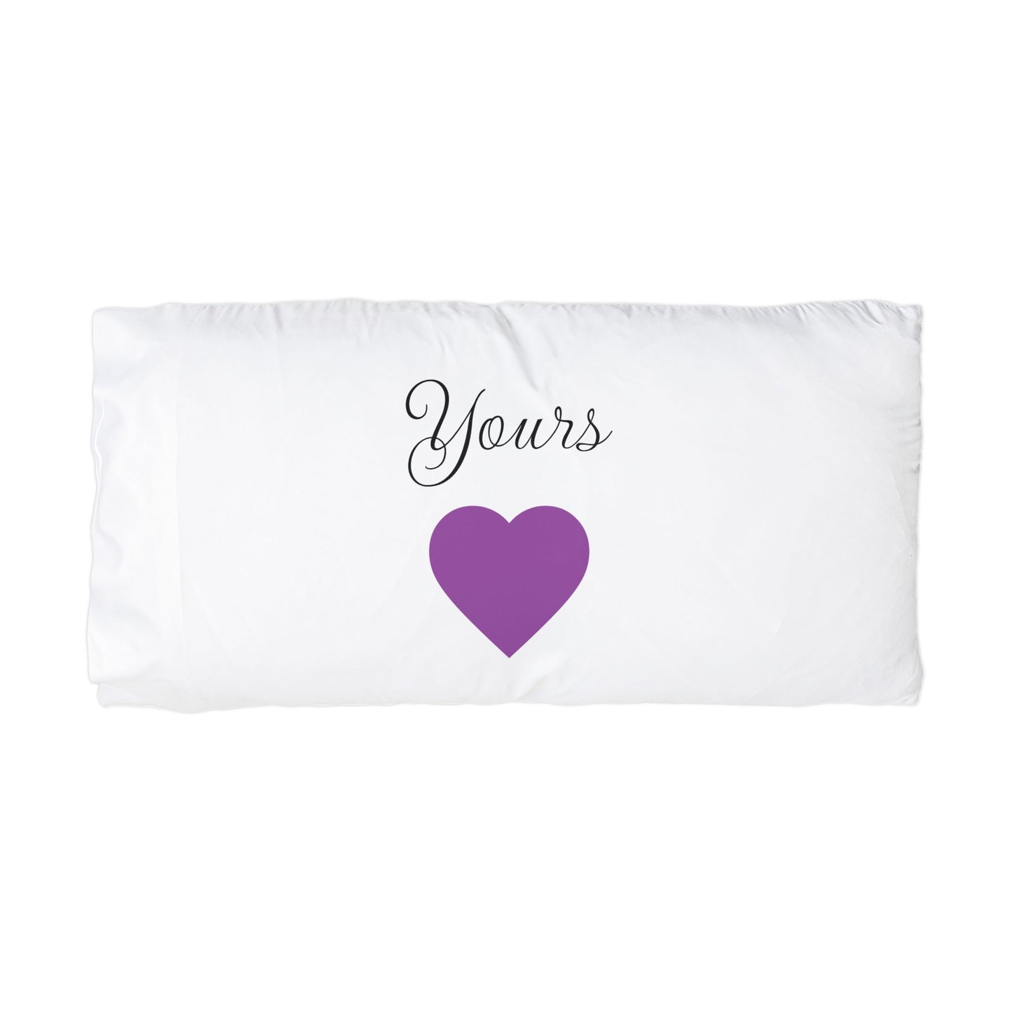 Microfiber Pillowcase "Yours" (White)