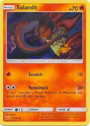 Salandit - 15/145 (Collection Promo) - League & Championship Cards Holofoil-1